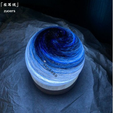 桃園出貨治癒係星空燈水晶球氛圍電腦桌麵日係治癒係小衆擺件男女生日禮物