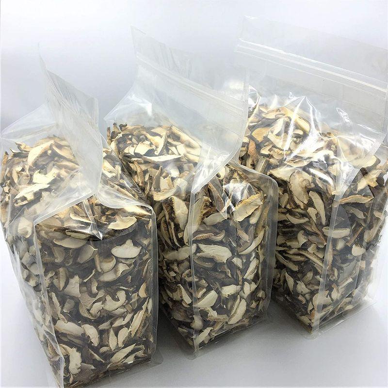 中国産 干し椎茸 スライス (1.5kg (500g×3） 便利なチャック付きスタンドパック)