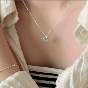 項鍊女 925 純銀項鍊 水晶項鍊 女生項鍊 歐美項鍊 飾品 女友生日禮物 開運 招桃花 072