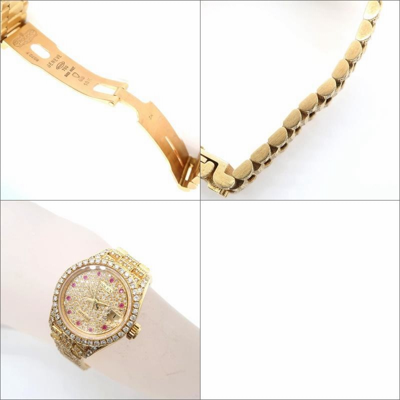 買蔵 ロレックス ROLEX デイトジャスト アフターダイヤモンド