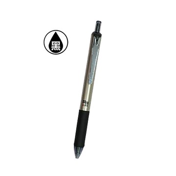 筆樂PENROTE E68雙珠靜音中性筆/PC1168-S/銀桿黑墨/0.5mm