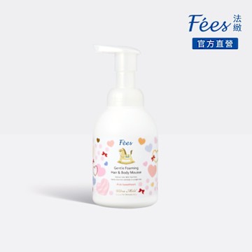 Fees法緻 嬰兒洗髮沐浴泡泡-粉紅甜心400ml