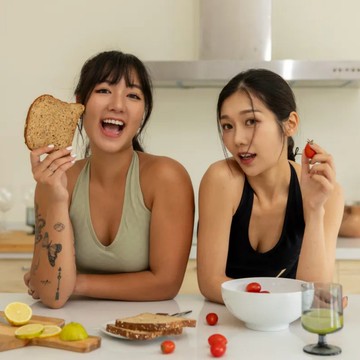 格紋繞頸美背運動內衣 一款三色