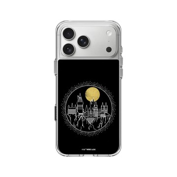 iPhone 17 Pro Max Clear Case（相機按鈕） 透明 - 哈利波特 Harry Potter - 霍格華玆城堡剪影