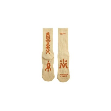 MOOSINA X RAFAC 中筒襪 Performance Mid-Calf Socks_米白