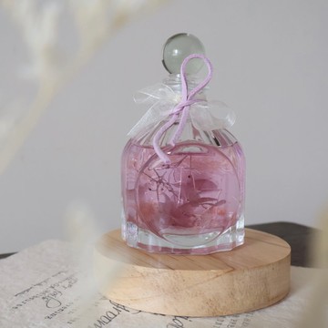 夢幻仙女紫永生花復古瓶浮游花夜燈 畢業 生日 情人節週年禮物