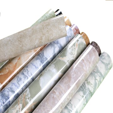 美琪 大理石貼紙加厚耐高溫 翻新墻貼防水墻紙自粘壁紙 廚房灶台貼紙