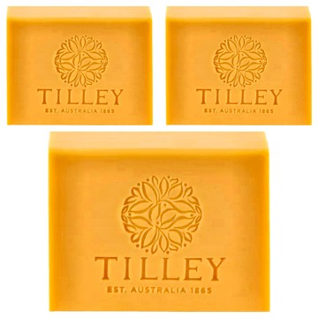 TILLEY 皇家特莉經典香皂大溪地素馨花 溫和清潔、深層滋潤、百年品牌  100g  3個