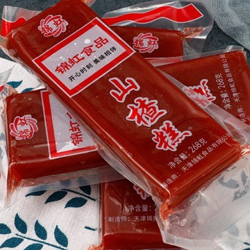 台灣熱銷 山楂條/山楂卷#天津特產錦虹山楂糕京糕軟糕紅果制作酸甜果丹皮果脯蜜餞辦公室