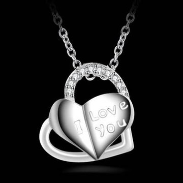 現貨+預購 925純銀項鍊 吊墜-必備優美時尚流行心形造型母親節生日情人節禮物女配件73ad90【獨家進口】【米蘭精品】