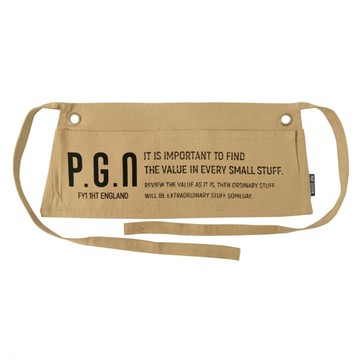 POST GEnERAL 短版 工作圍裙 460 x 190mm  砂棕色  1件