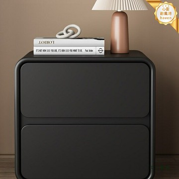 【實木儲物】床頭櫃 臥室床頭櫃 儲物櫃 置物櫃 收納櫃 簡約現代設計 黑胡桃木色 2025新款 家用臥室收納