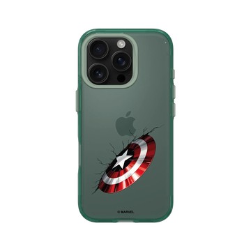 iPhone 16 Pro Clear 憂墨綠 - 迪士尼-漫威 Marvel - 美國隊長的盾牌