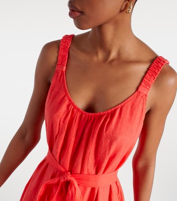 Velvet Linen maxi dress