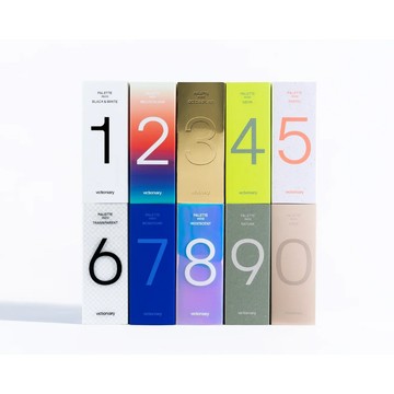 單冊選購【PALETTE mini色彩主題系列】10種：1️⃣黑&白2️⃣多重色彩3️⃣金&銀4️⃣螢光5️⃣粉彩6️⃣透明感7️⃣單色8️⃣虹彩9️⃣大地色🔟裸色