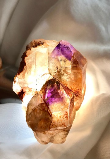 彩虹皮超七水晶 紫晶 紫水晶原石 城堡 骨幹水晶 印記 擺件 天然