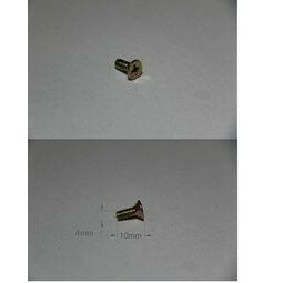 M4x10mm 平頭 十字  螺絲 機械牙