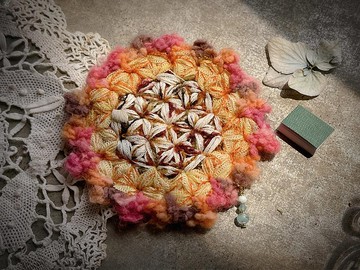 Knitting 生命之花置物碟 - 嵐山