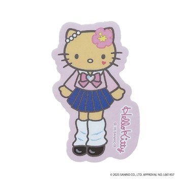 【震撼精品百貨】Hello Kitty_凱蒂貓~日本Sanrio三麗鷗 KITTY長腿防水耐熱貼紙-黑辣妹*68713