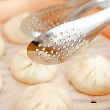 防燙食物夾子不銹鋼食品夾面包夾牛排夾燒烤夾烤肉面包夾廚具烘焙