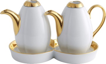 LEGLE 如意 油醋瓶底碟 內圈塗金