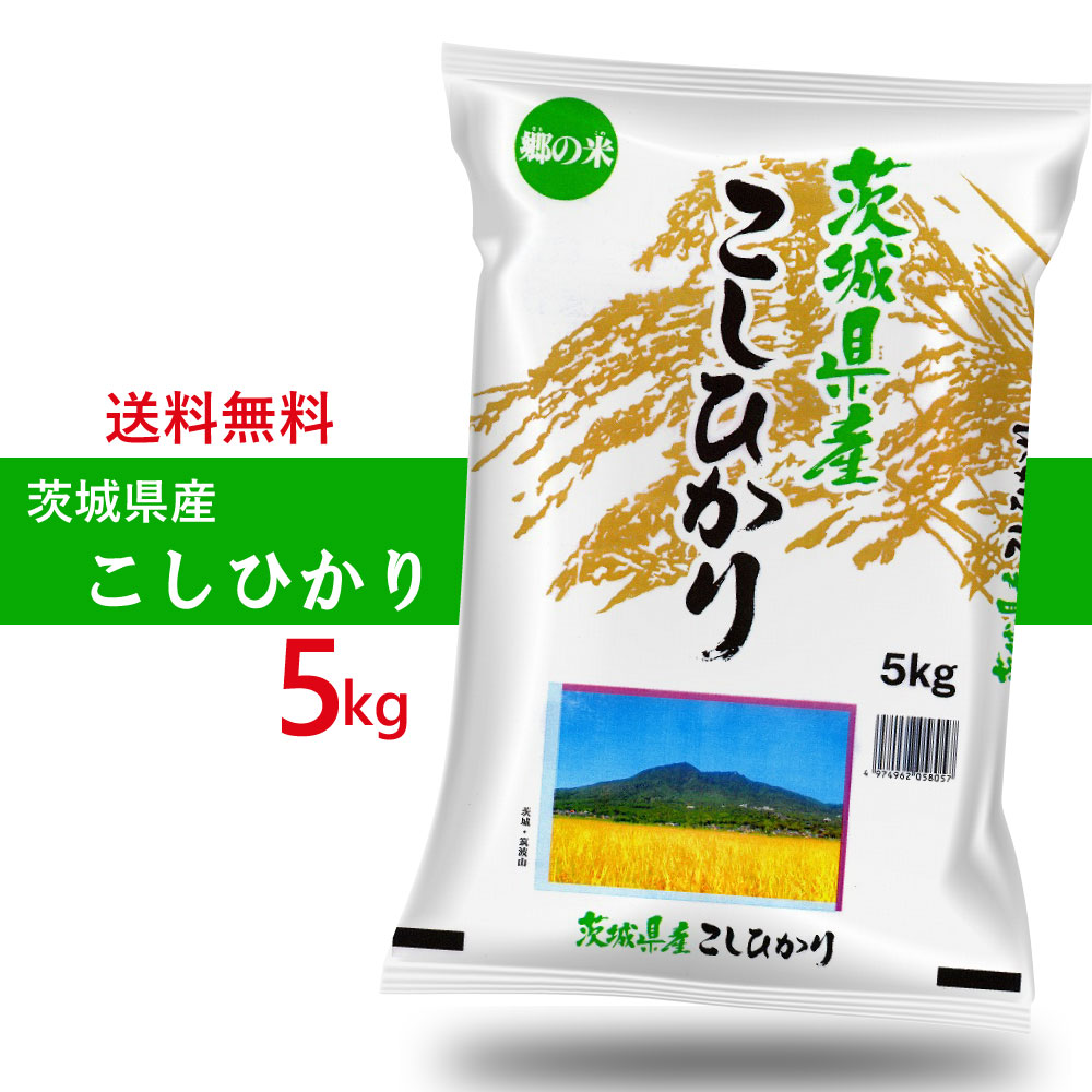  新米 茨城県産コシヒカリ　精米　5kg　 お米 ご飯 日本産 令和5年産