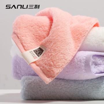 2條 三利毛巾50支精梳棉 女純棉洗臉家用情侶一對 柔軟強吸水面巾