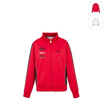 【FILA】女性 針織外套-紅色 5JKZ-5739-RD