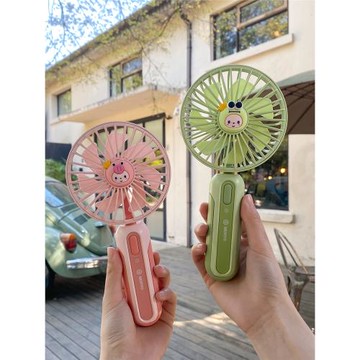 手持電動小風扇便攜式隨身小型usb充電學生宿舍可愛桌面靜音電扇