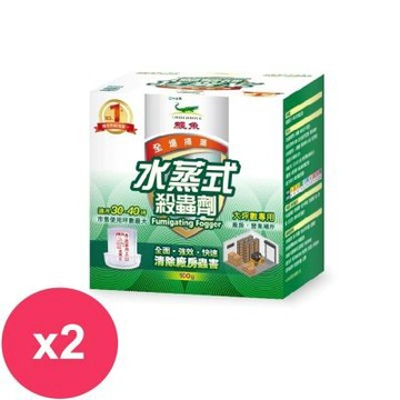 鱷魚水蒸式殺蟲劑100g-使用坪數30-40坪X2盒