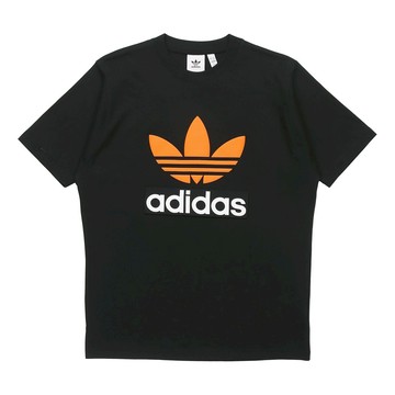 adidas originals Logo Round Neck Short Sleeve Tee For Men Black