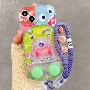 多巴胺彩色 可愛創意 套圈遊戲 適用於 蘋果 iPhone 16 15 14 13 12 Pro Max 保護殼 防摔殼
