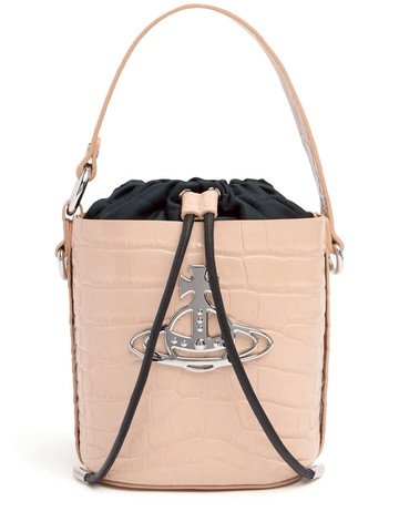 Daisy Saffiano Leather Bucket Bag