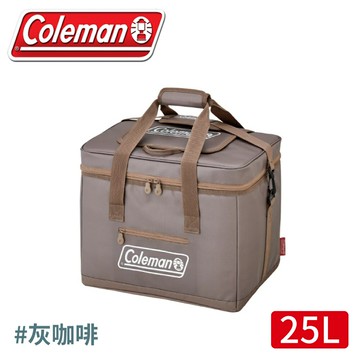 【Coleman 美國 25L 終極保冷袋《灰咖啡》】CM-06784/保冰袋/置物袋/收納袋/購物袋/軟式保冷袋/野餐袋