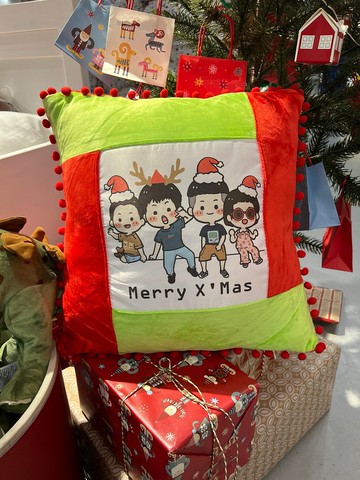 聖誕禮物手繪【抱枕】聖誕設計款 聖誕交換禮物推薦 台中工作室
