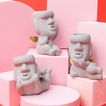 【送好禮】要我愛你 告白 摩艾小天使 擴香石 交換禮物