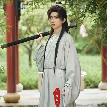 漢服夏季直裾男裝宋制古風公子劍客風全套居士道袍服國潮男士長袍 pb6271