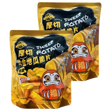 果然實在 豐淇厚切黃金地瓜脆片 焦糖風味  140g  2包