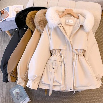 任-【10衣綾】百搭顯瘦中長版羽絨棉外套(百搭/透氣/舒適/4色可選/M-3XL/KDCQ-2122)