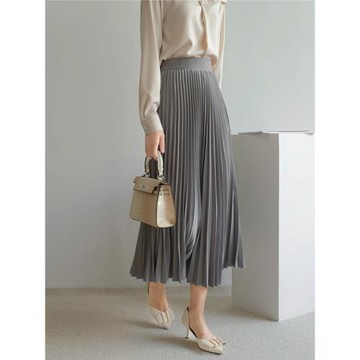 2026年春季新款女裝高端時尚復古設計洋氣傘裙寬松顯瘦百褶半身裙