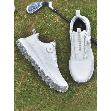 (免運)GUOOGUL高爾夫球鞋休閑運動鞋男女戶外防水防滑男鞋旋轉紐扣女鞋