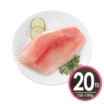 【華得水產】台灣鯛魚片20片組(150-190g/片)