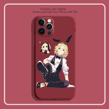 東京復仇者萬次郎8色液態硅膠手機殼適用11PRO蘋果12XS全包13軟SE