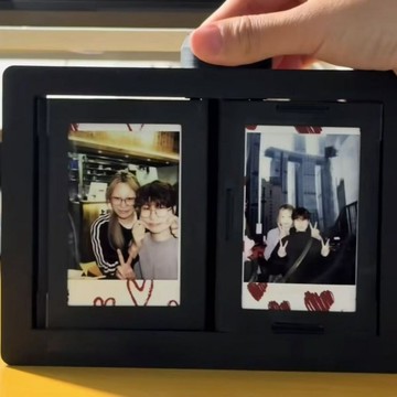 台灣出貨 小紅書同款 翻頁相冊 旋轉擺臺 打印拍立得收納擺件 擺件 拍立得相冊 收納 翻頁 創意 交換禮物