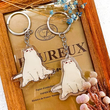 019棉花糖Marshmallow/晶透吊飾stationery charm