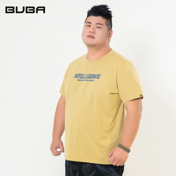 【BUBA】大尺碼芥末綠文字短袖T 2L~5L 11734-34 11735-34
