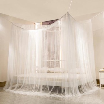 榻榻米床老式蚊帳萬能吸頂免打孔家用臥室拼接大床新款不需要支架