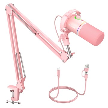 MAONO(閃克)PD200XS動圈麥克風USB/XLR雙模麥克風播客麥克風RGB麥克風USB遊戲麥克風