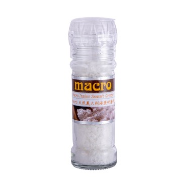 Macro天然義大利海鹽研磨罐(圓罐) Macro Italy Seasalt Grinder 100g