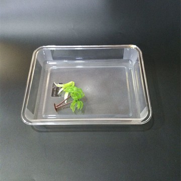 嘉寶亞克力PC透明食物儲備盤 廚房收納盤 盛菜盤展示食物盤保鮮盤